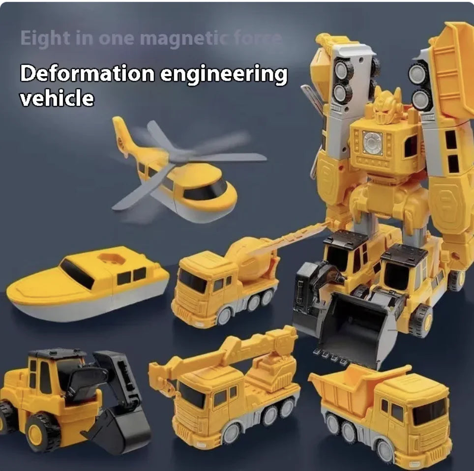 Magnetic Deformation Engineering Toy Car, Building Blocks