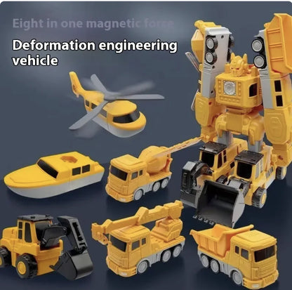 Magnetic Deformation Engineering Toy Car, Building Blocks